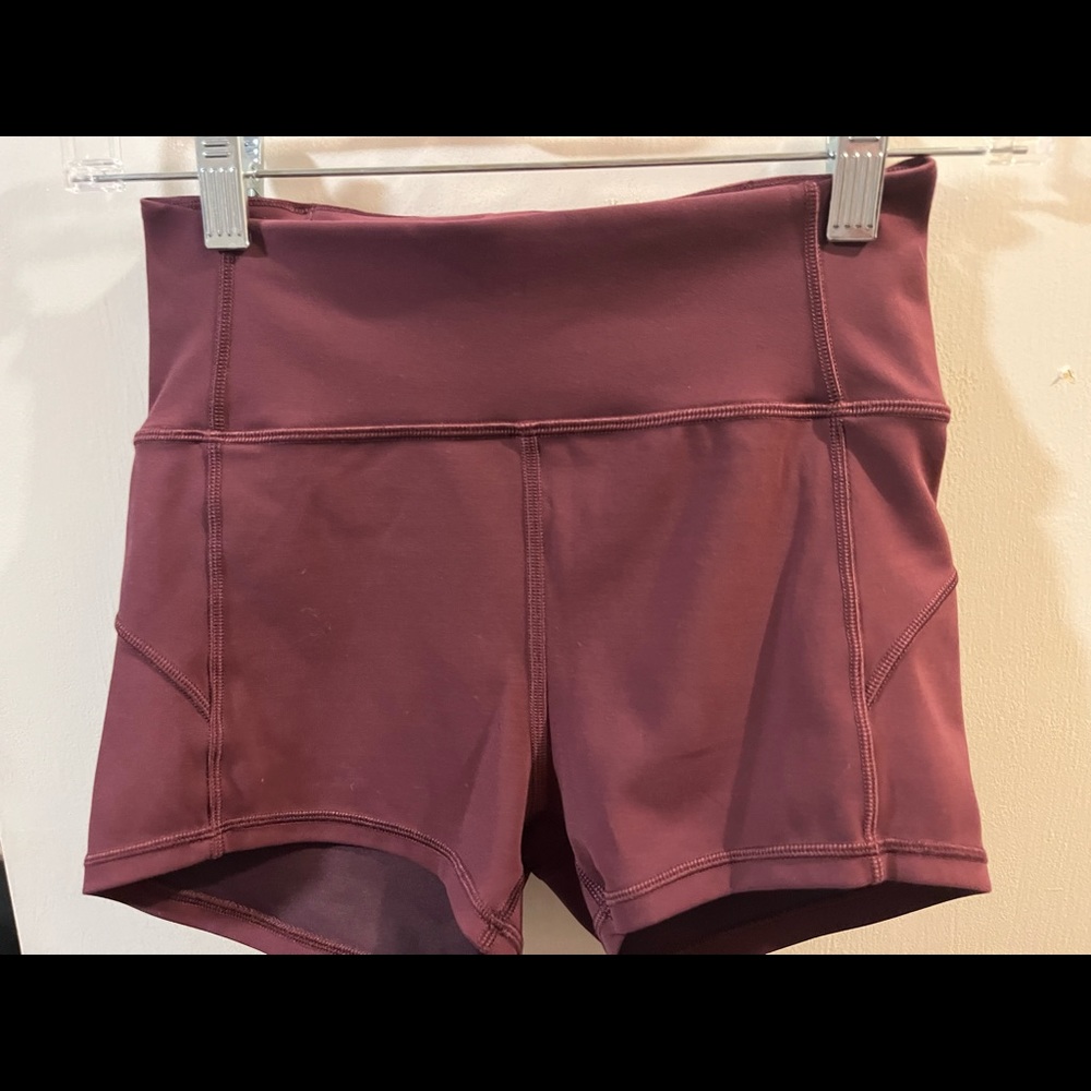 LuLulemon high waisted shorts 2”